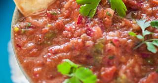 Cantina Style Salsa with Homemade Corn Tortilla Chips