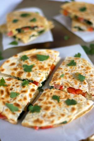 Smoked Gouda, Turkey Artichoke Quesadillas