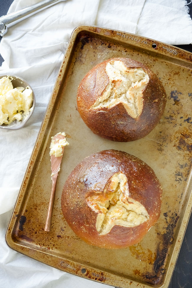 This Homemade Pretzel Bread Recipe is fool proof ! It has a salty and crispy crust and is tender on the inside, making it the perfect bread for sandwiches or for dunking into your favorite cheese sauce!