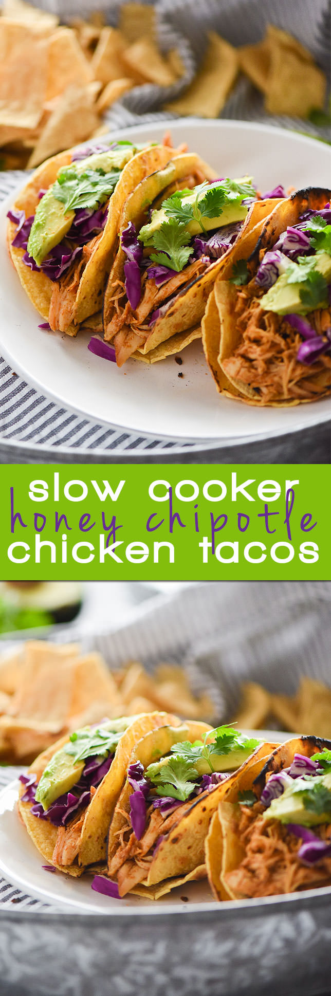 Best Slow Cooker Chicken Tacos | Healthy, Easy, Crockpot, Clean, Recipes, 21 Day Fix