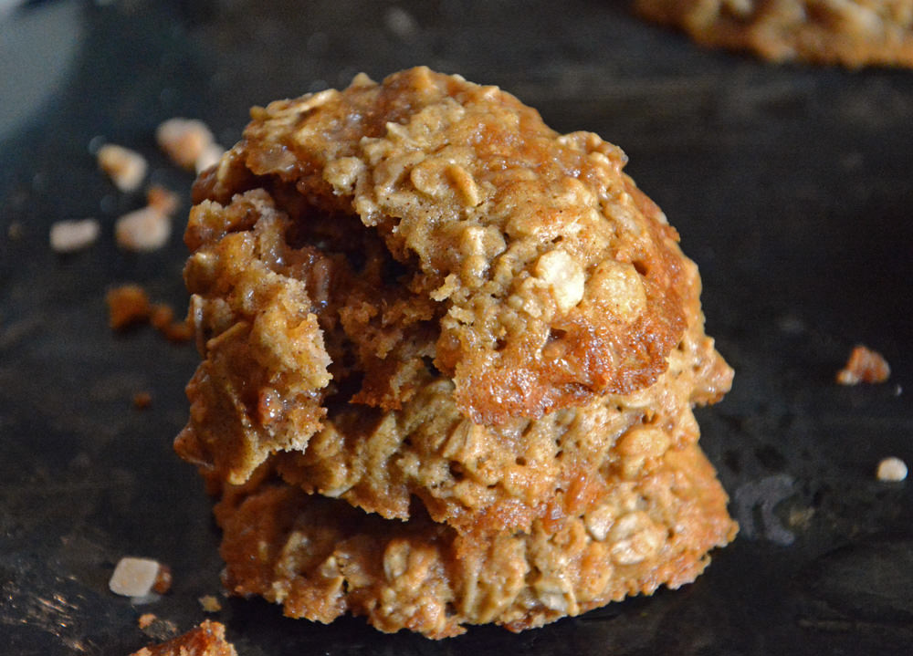 Madeover Coconut and Toffee Oatmeal Cookies