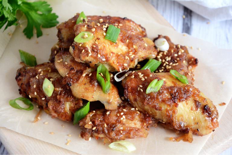 Bacon Jam Glazed Chicken Wings