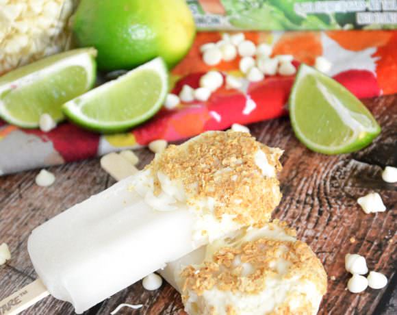 Frozen Lime Bars with Graham Cracker & Vanilla Yogurt Magic Shell
