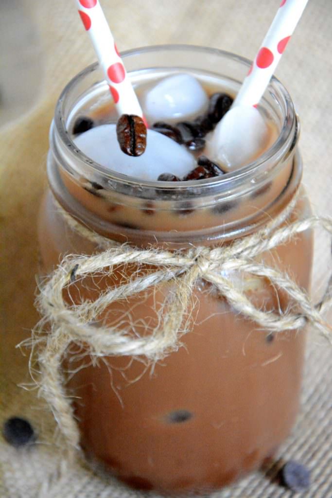 Iced Coconut Milk Mocha Macchiato With Salt and Wit