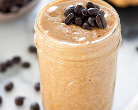 Vanilla Espresso Almond Butter is a homemade version of a store bought favorite! Roasted almonds mixed with vanilla beans and espresso for an energy charged almond butter!