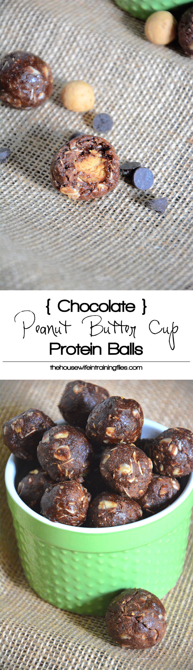Curb any chocolate peanut butter cup craving with these miniature protein bites that are healthy and come together in a jiffy! 