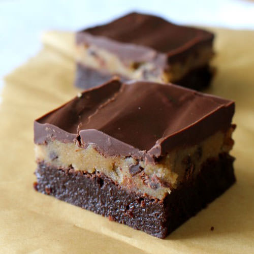Cookie Dough Brownies | Chocolate with Grace