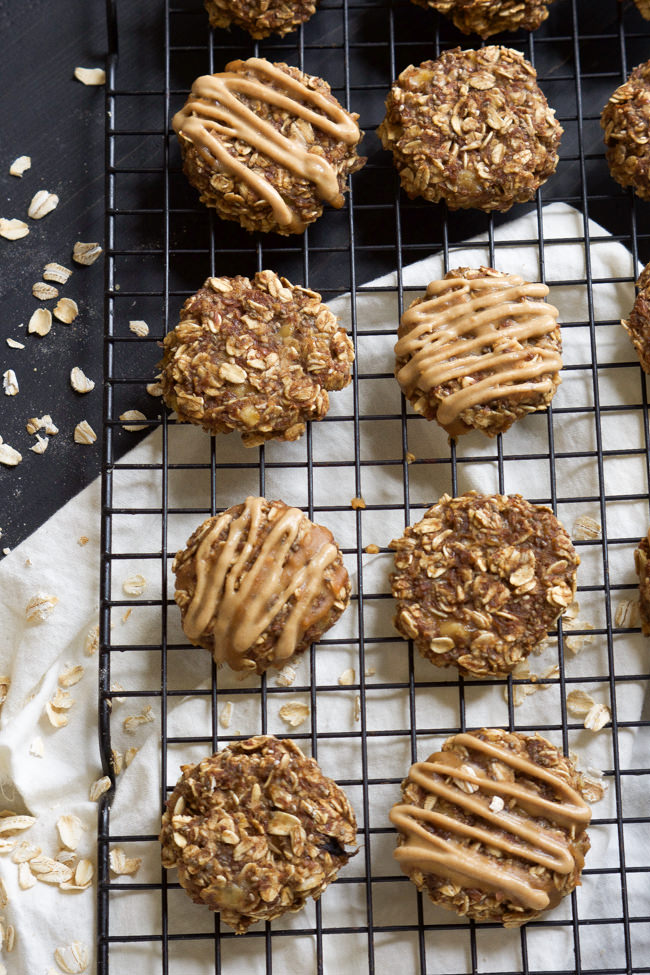 Peanut Butter Banana Breakfast Cookies are ready in 15 minutes, only take one bowl and are a delicious and dessert-like breakfast treat to start your day!