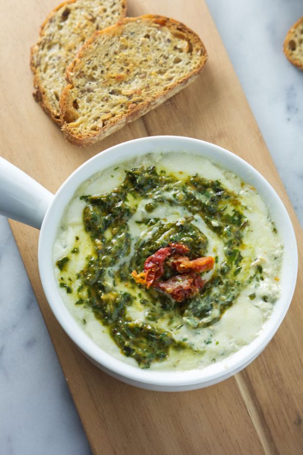 Sun Dried Tomato Pesto Dip With Salt and Wit