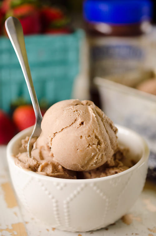 Healthy Peanut Butter & Chocolate “Ice Cream”