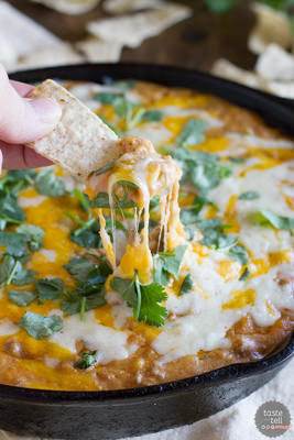 Hot Beef and Bean Dip | Taste and Tell