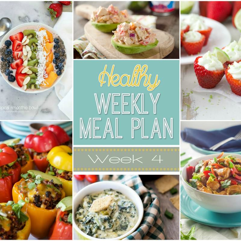 Four Weekly Menu Healthy Meal Plan Week #4