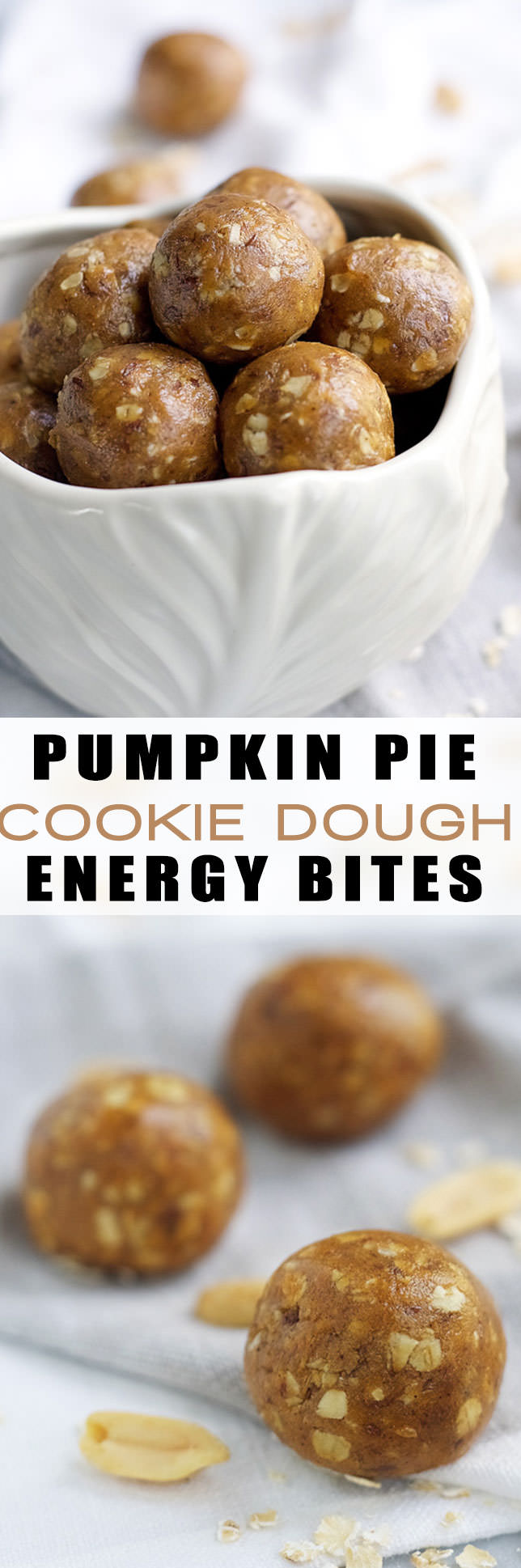 A good for you snack made with wholesome ingredients and have all the flavors of fall! Pumpkin Pie Cookie Dough Energy Balls will help curb your craving for sweets, yet are healthy for you!