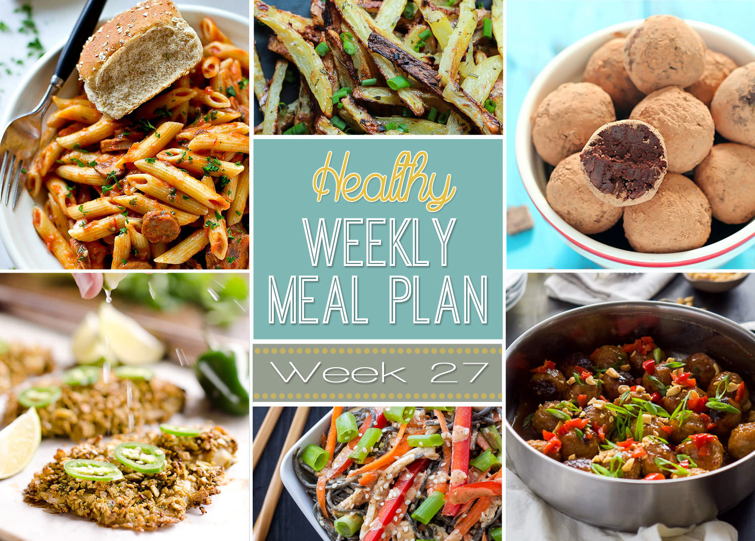 Healthy Weekly Meal Plan - Light & Easy Dinner Ideas