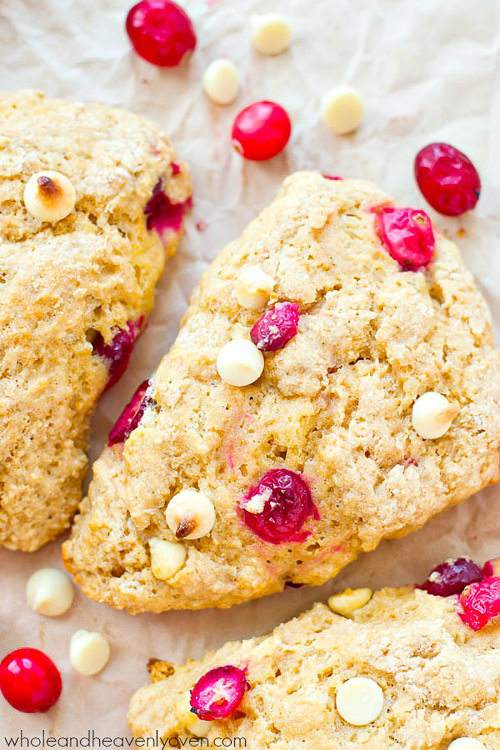 Love the cranberry bliss bars from Starbucks? You’ll love them even more in scone form!