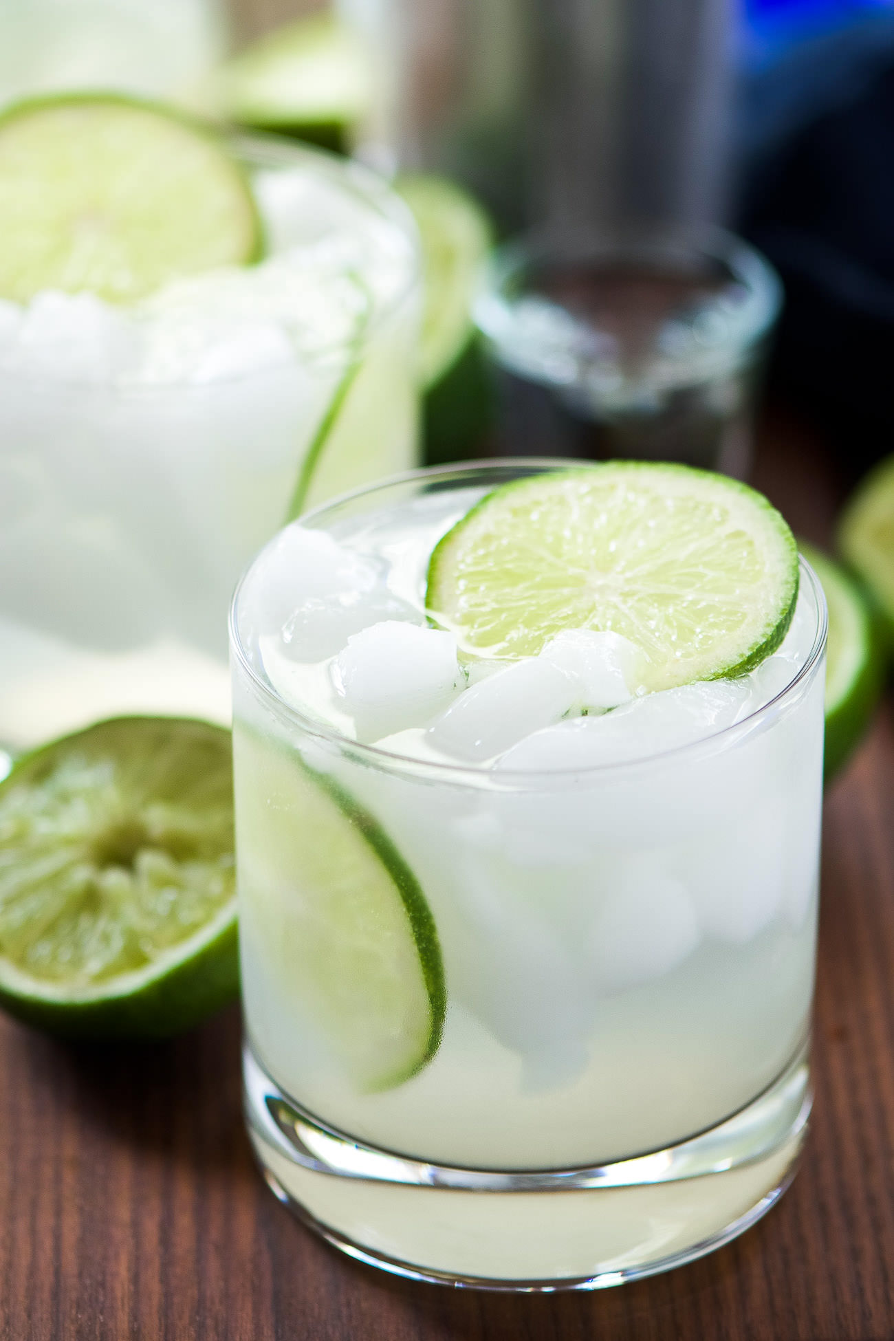 Skinny Champagne Margaritas combine two classic beverages in one bubbly drink! A light & refreshing margarita topped with champagne for an easy and fun twist on the classic!