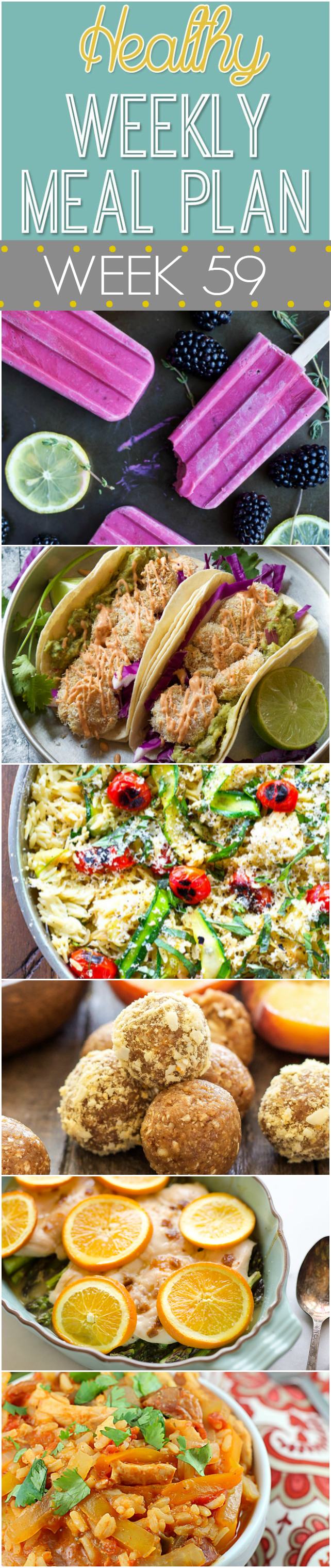 This week's healthy meal plan is savoring the last days of summer with a veggie-loaded orzo skillet, grilled zucchini with bruschetta topping and a green bean salad with radishes and bacon! 