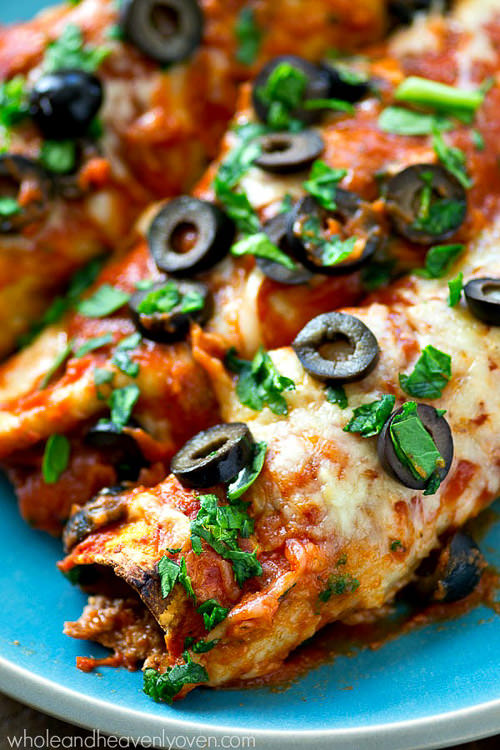 Make Ahead Beef Enchiladas with Homemade Enchilada Sauce | Whole and Heavenly Oven