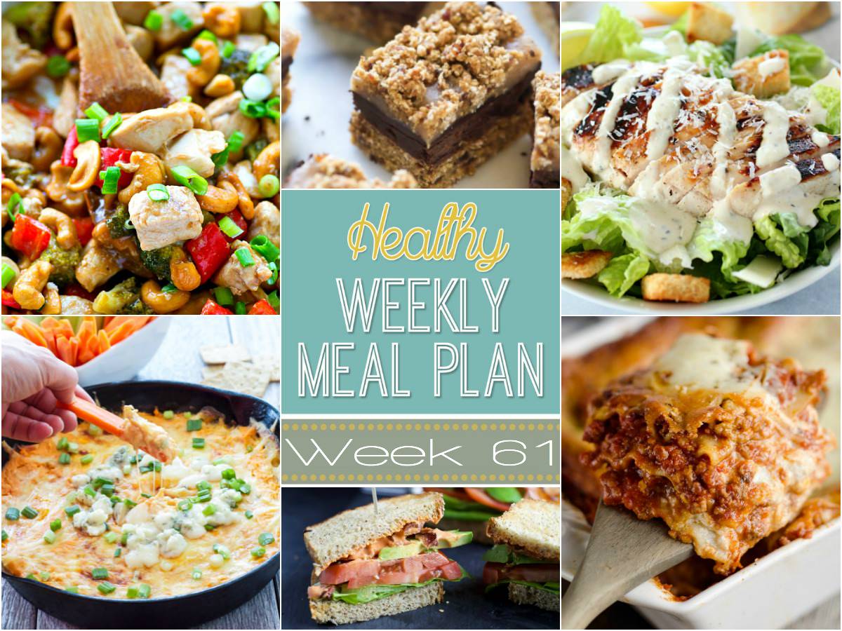 This week's Healthy Meal Plan is filled with hearty lasagna, pumpkin spice donut holes and a skinny buffalo chicken dip for those game day eats!