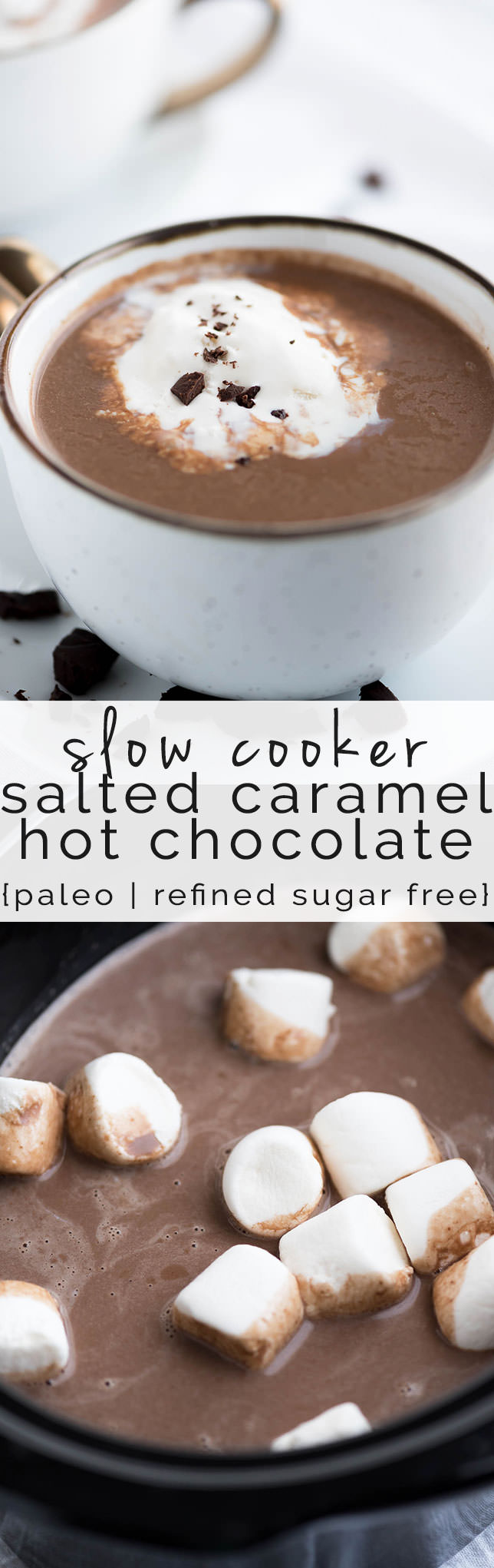slow cooker hot chocolate recipe, crock pots, easy, spiked, best, healthy, alcohol, vegan, Christmas, dairy free, cocoa, baileys, parties, families, holidays, whipped cream, friends, simple, how to make, refined sugar free