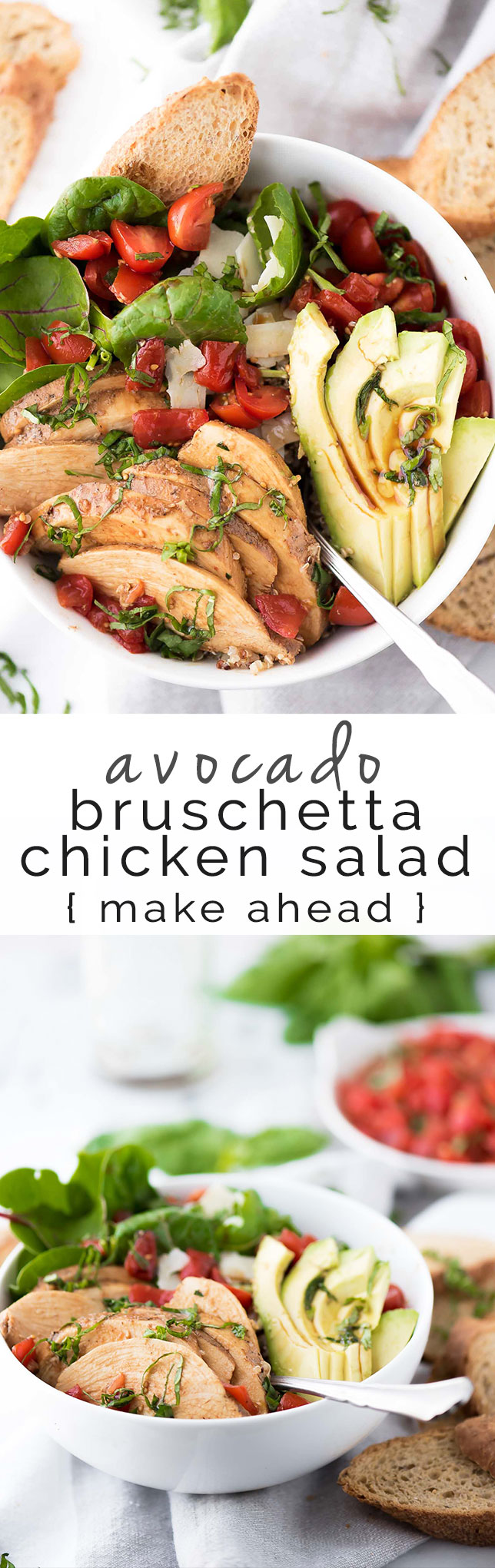 Avocado Bruschetta Chicken Salad, Gluten free, dinners, healthy living, avocado, healthy, low carb, tomatoes, recipes, meals, easy, simple,